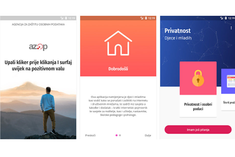 Aplikacija iz koje djeca i mladi mogu učiti o zaštiti osobnih podataka