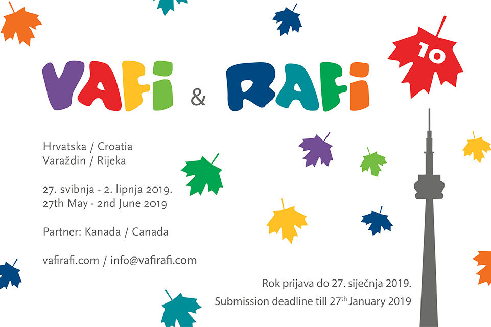 Prijavite svoje animirane filmove na 10. izdanje VAFI & RAFI Festivala!