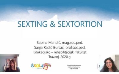 Videolekcije: Sexting i sextortion