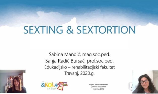 Videolekcije: Sexting i sextortion