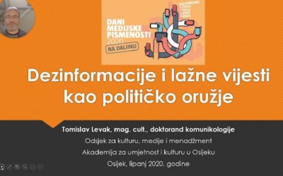 Videolekcija: Dezinformacije i lažne vijesti kao političko oružje