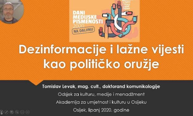 Videolekcija: Dezinformacije i lažne vijesti kao političko oružje