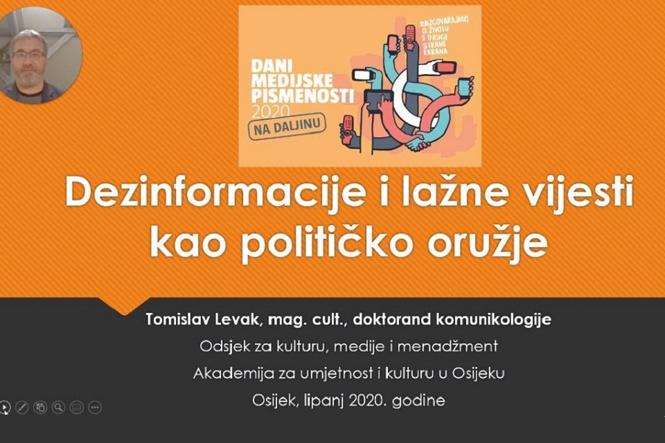 Videolekcija: Dezinformacije i lažne vijesti kao političko oružje