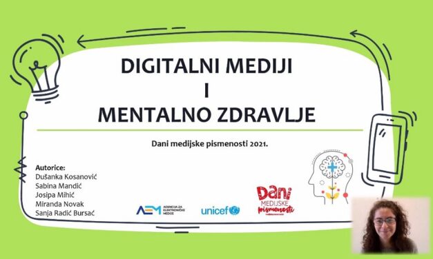 Videolekcija: Digitalni mediji i mentalno zdravlje