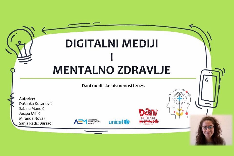 Videolekcija: Digitalni mediji i mentalno zdravlje