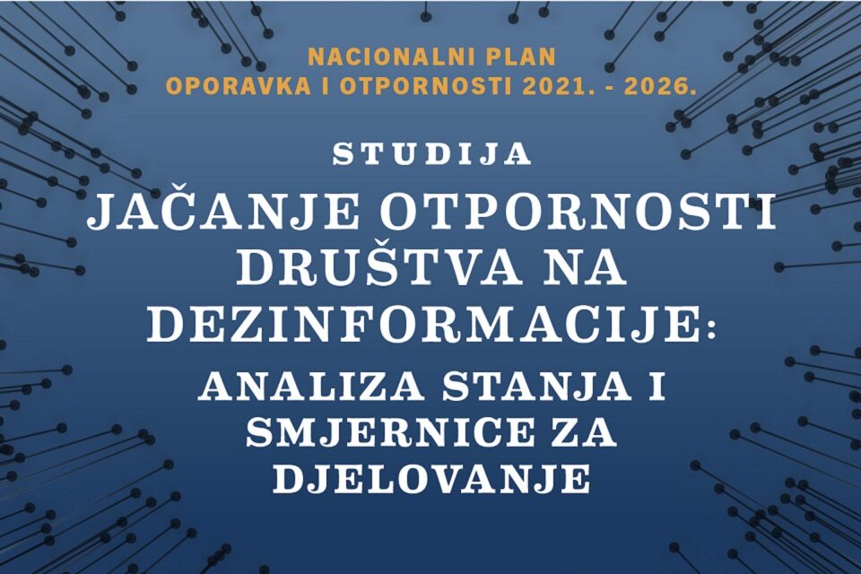 Studija o dezinformacijama s analizom globalnih trendova i stanja u Hrvatskoj