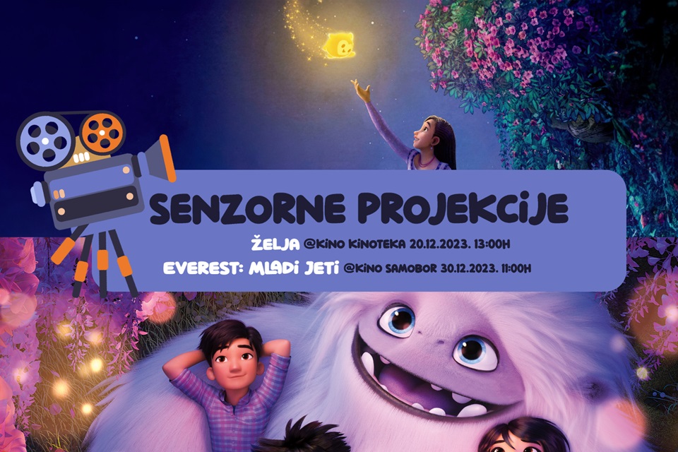 Disneyjeva čarolija i mladi Jeti: završetak godine uz senzorne projekcije