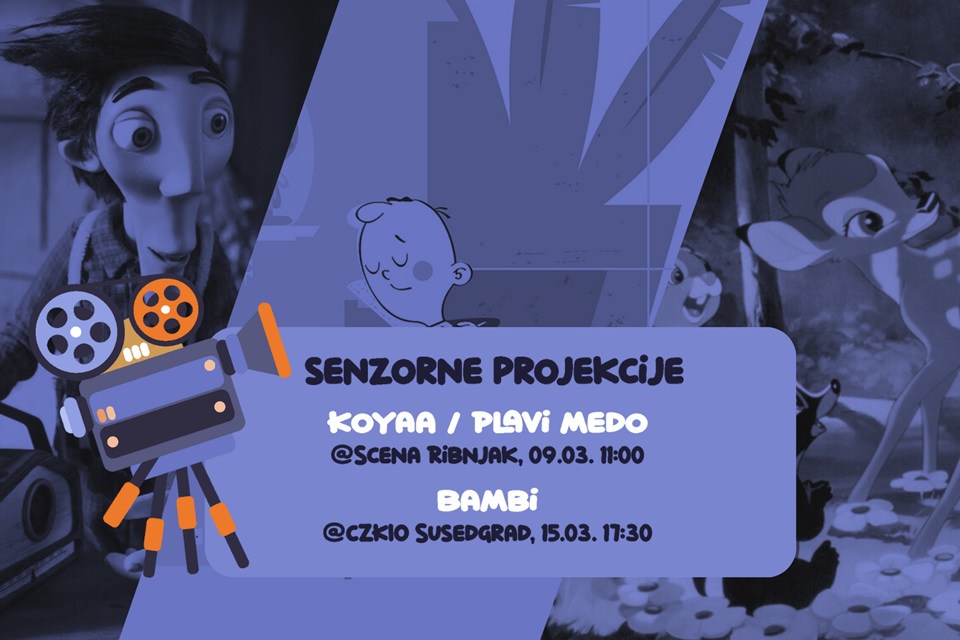 Senzorne projekcije na dvije nove lokacije u Zagrebu