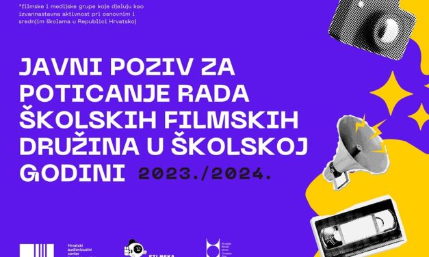 Poziv na prijave za sufinanciranje rada školskih filmskih družina