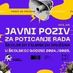 Javni poziv za poticanje rada školskih filmskih družina