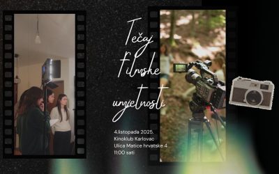 Tečaj filmske umjetnosti za srednjoškolce u Kinoklubu Karlovac
