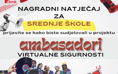Natječaj za sudjelovanje u projektu ‘Ambasadori virtualne sigurnosti’